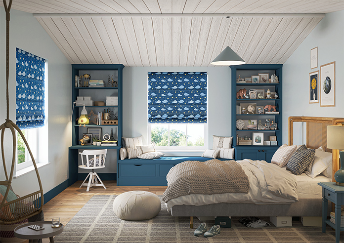 Starry Night, Blue Sighs - Roman Blind - Image 8